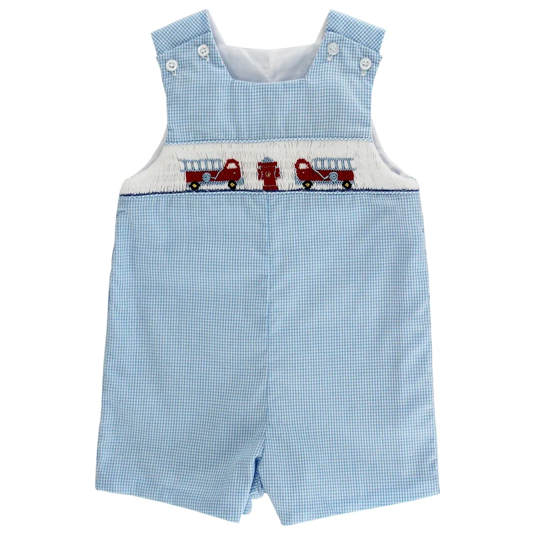 Smocked Firetruck Jon Jon