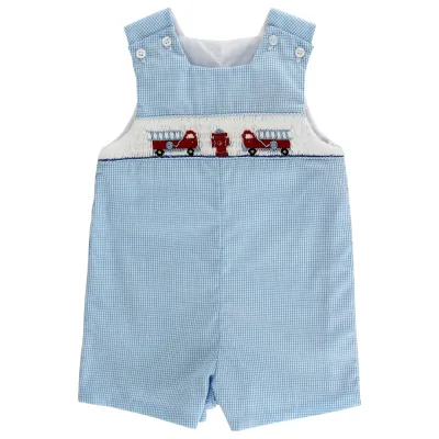 Smocked Firetruck Jon Jon