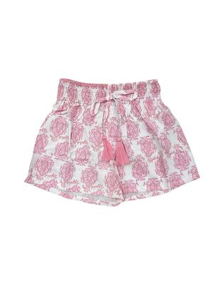 Pink Print Smock Shorts
