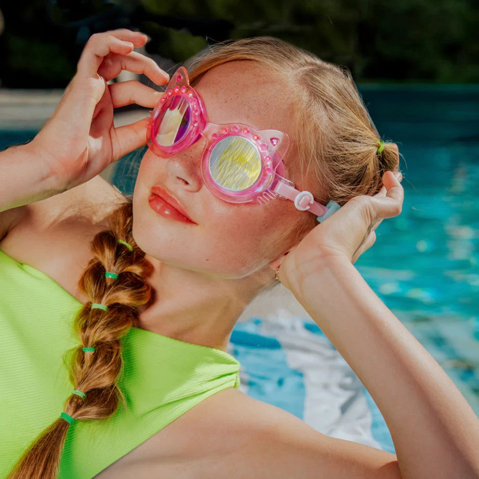 Frosted Feline Goggles, Pink