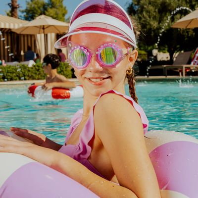 Frosted Feline Goggles, Purple