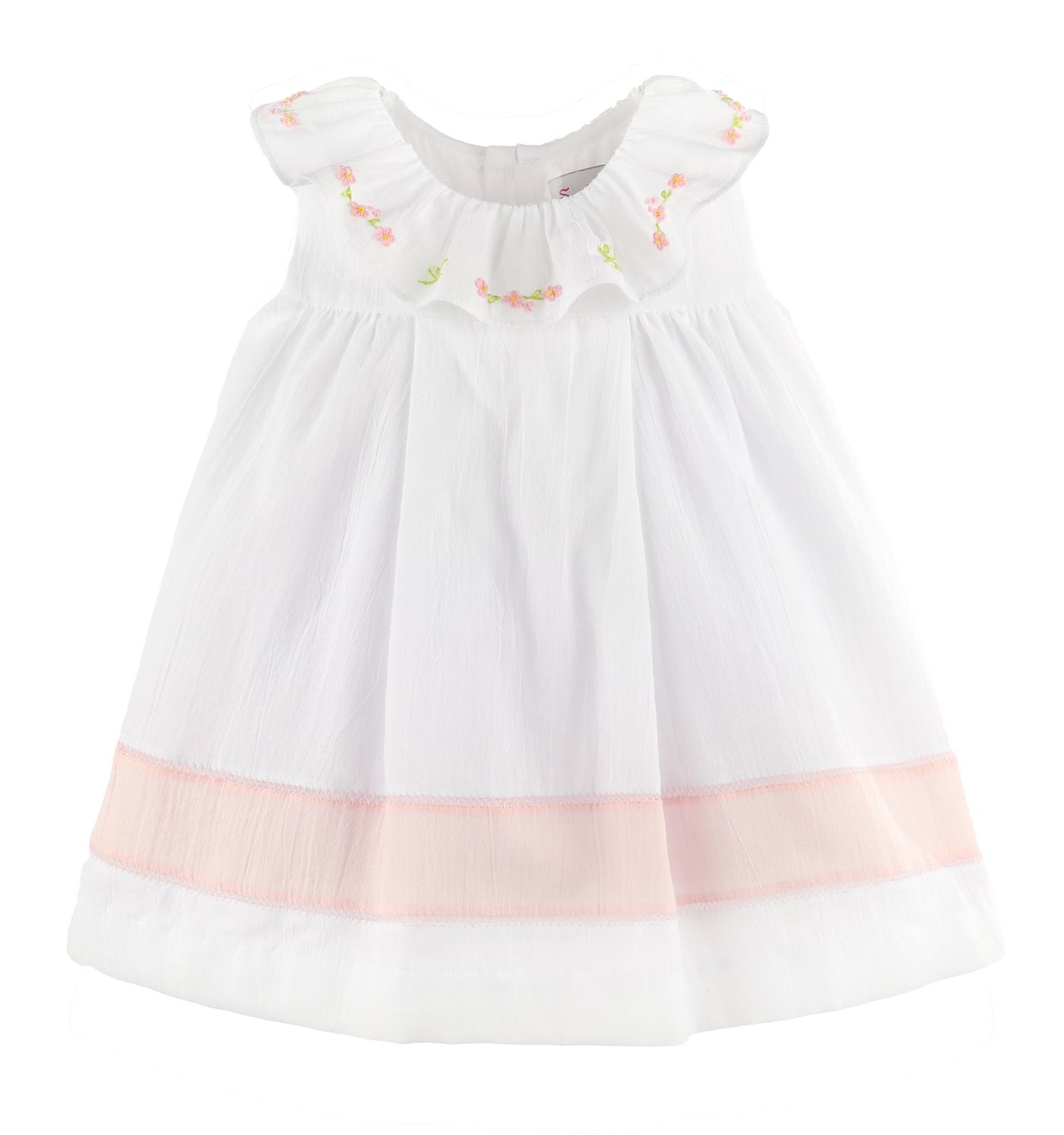 Daisy Chain Ruffle Dress, White