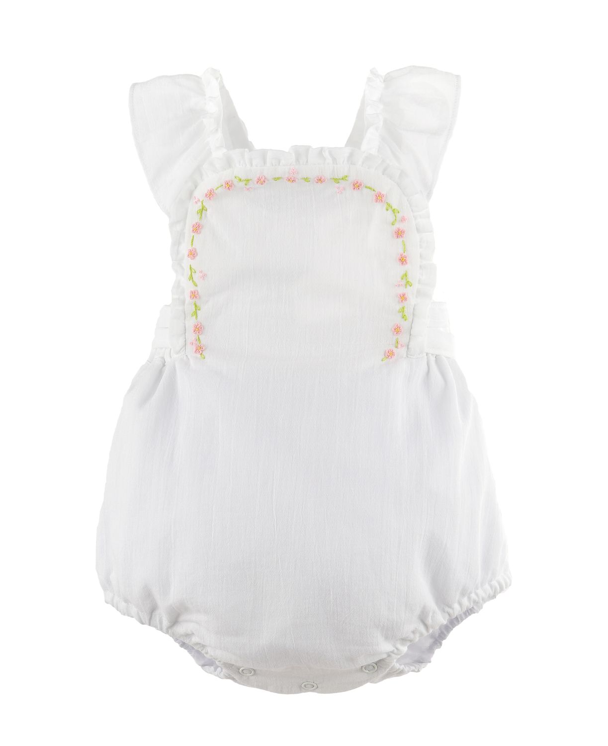 Daisy Chain Sunsuit, White
