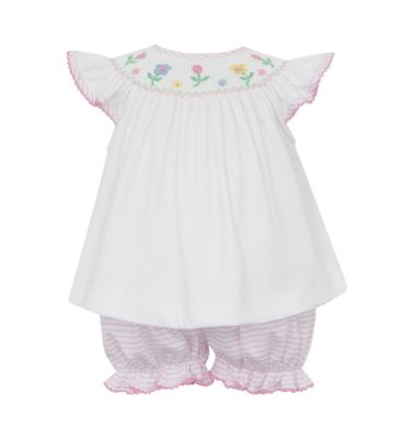Flowers Knit Angel Wing Bloomer Set Bloomer Set w/ Side Ties