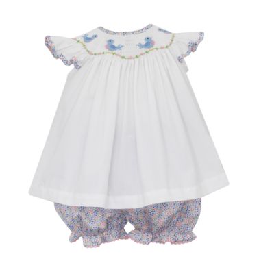 Bird/Floral Angel Wing Bishop Bloomer Set