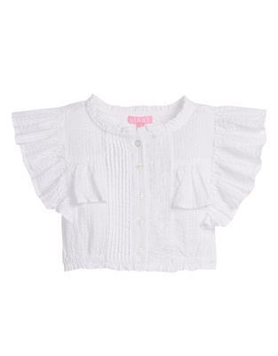 Annie Top, White Seersucker