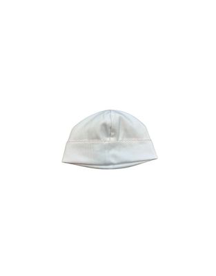 White Pima Hat with Pink Trim, NB