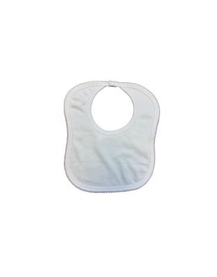 White with Pink Trim Bib
