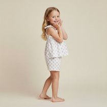 Organic Tie Up Top and Short Set, Lavender