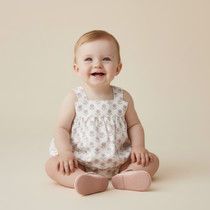 Organic Scallop Top and Bloomer Set, Lavender