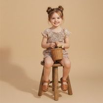 Organic Smocked Jumpsuit