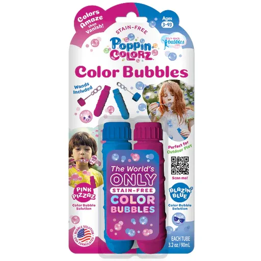 PoppinColorz 2-pack Color Bubble Tubes