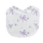 Lavender Bows Bib