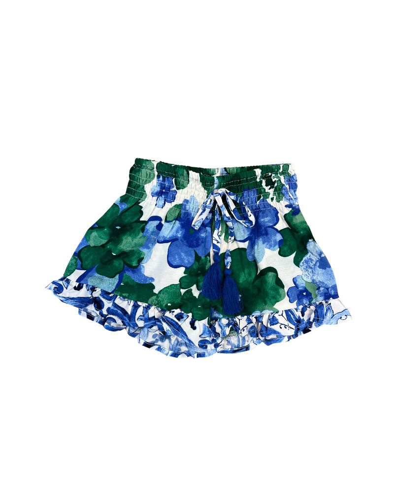 Ruffle Smock Short, Royal Plant