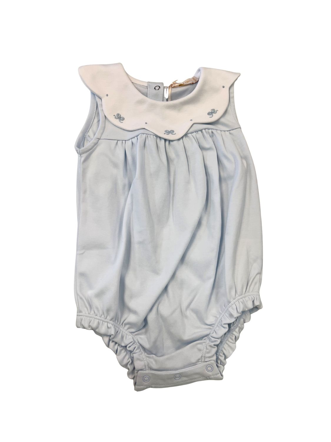 Little Bows Blue Bib Bubble