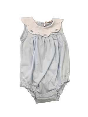 Little Bows Blue Bib Bubble