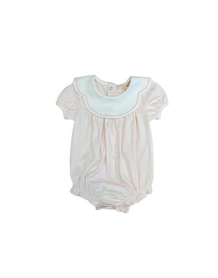 Pink Bib Bubble with Embroidery