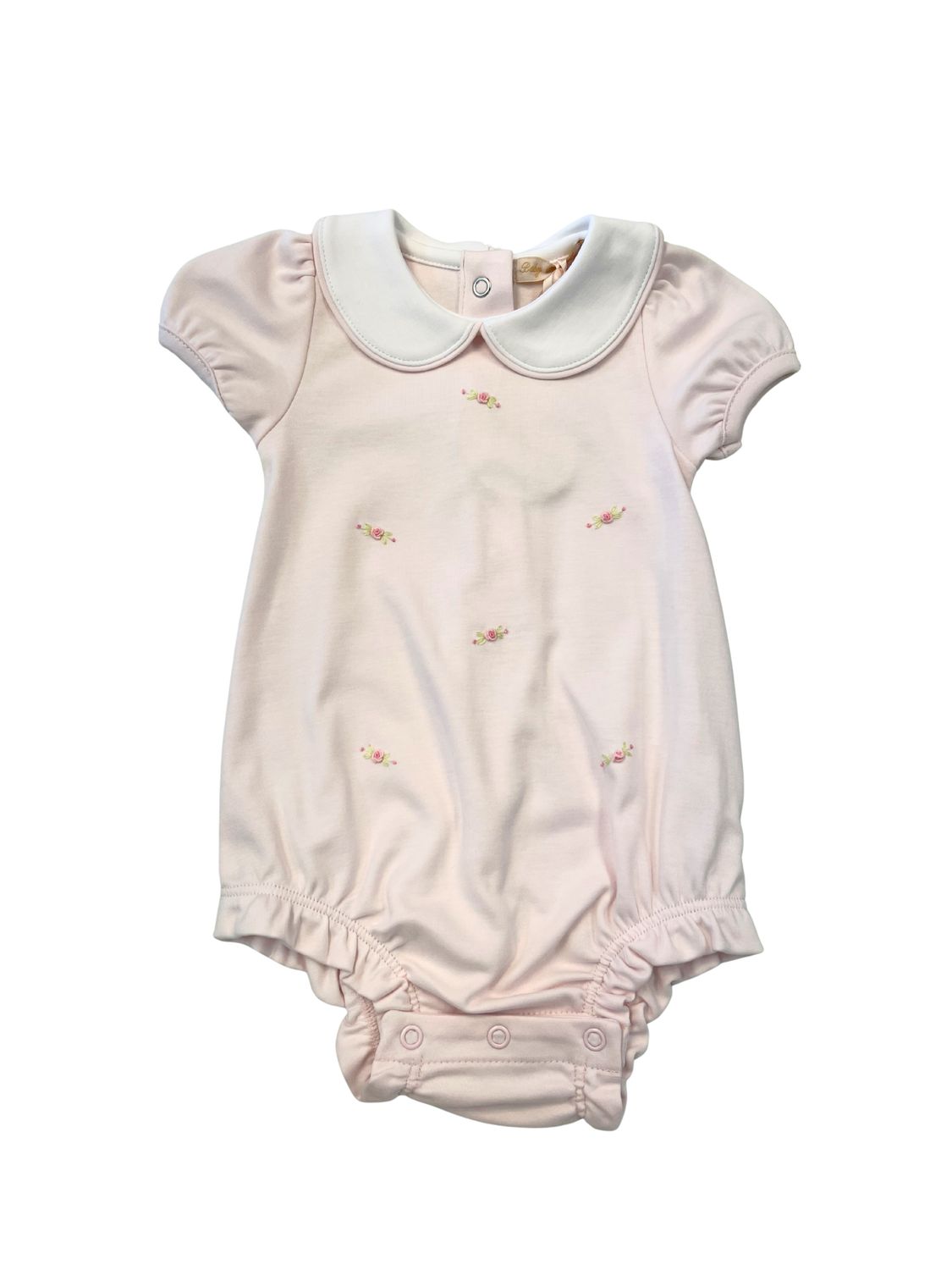 Sweet Roses Hand Emb Bubble with Round Collar