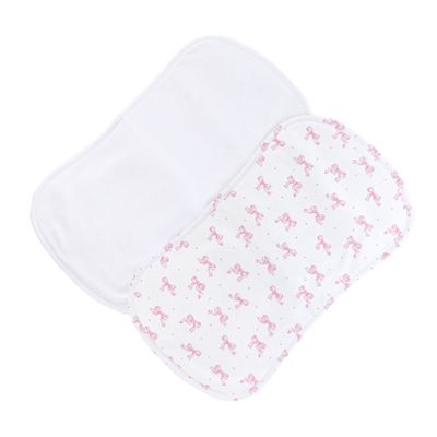 Tiny Pretty Bows Burp Cloth Set