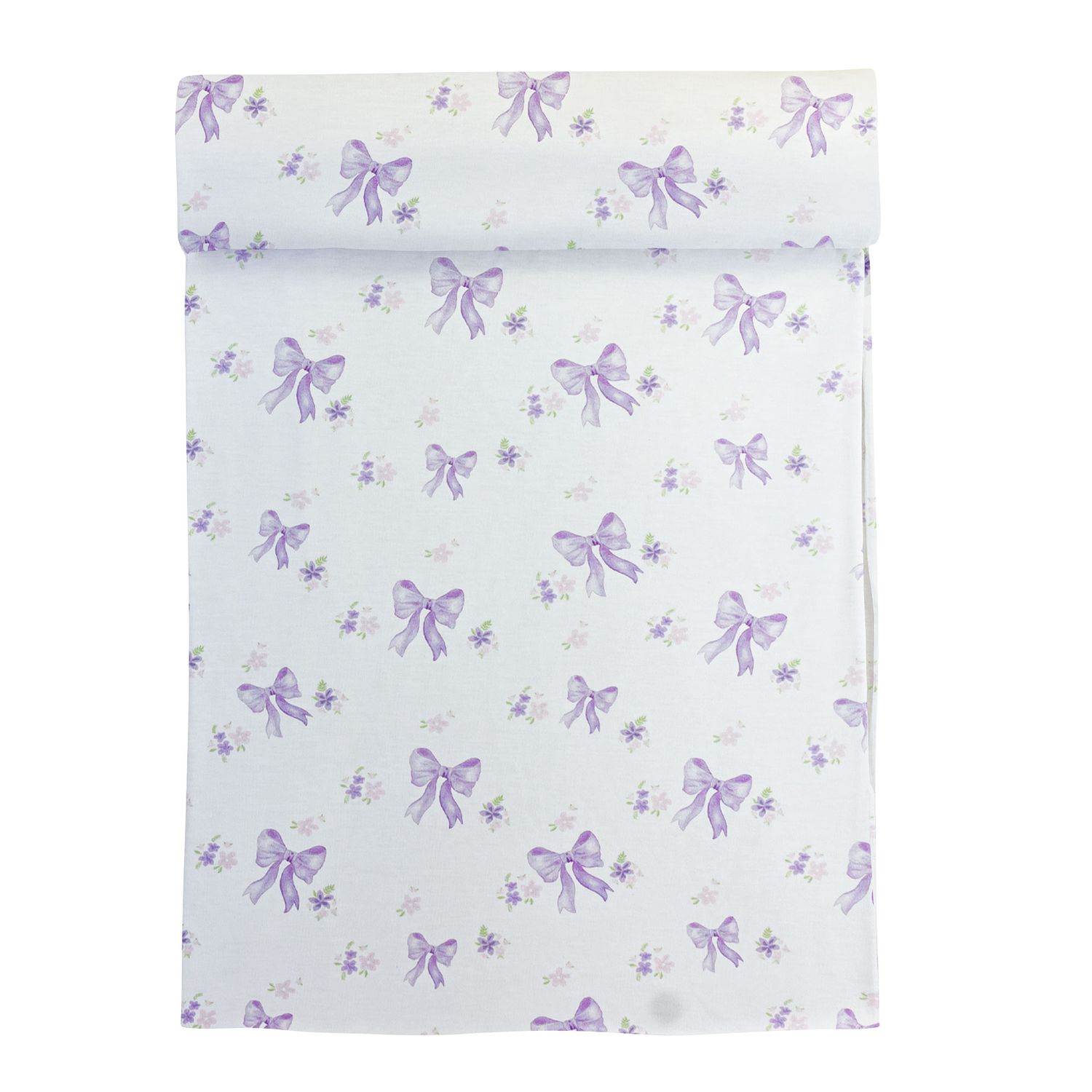 Lavender Bows Receiving Blanket