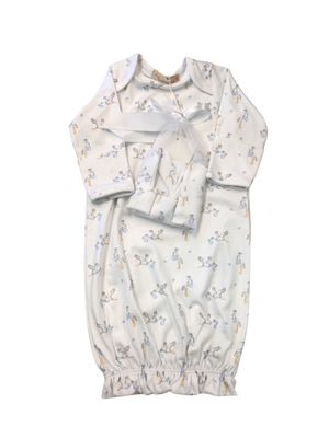 Tiny Storks Gown and Hat Set