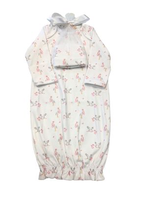 Tiny Storks Girl Gown and Hat