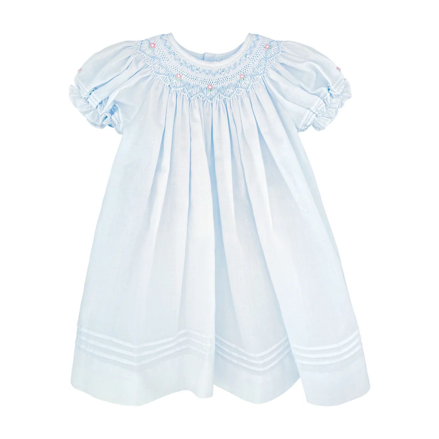 Blue Smocked Daygown  