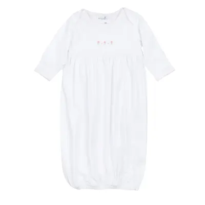 Juliette's Classic Pink Gathered Gown