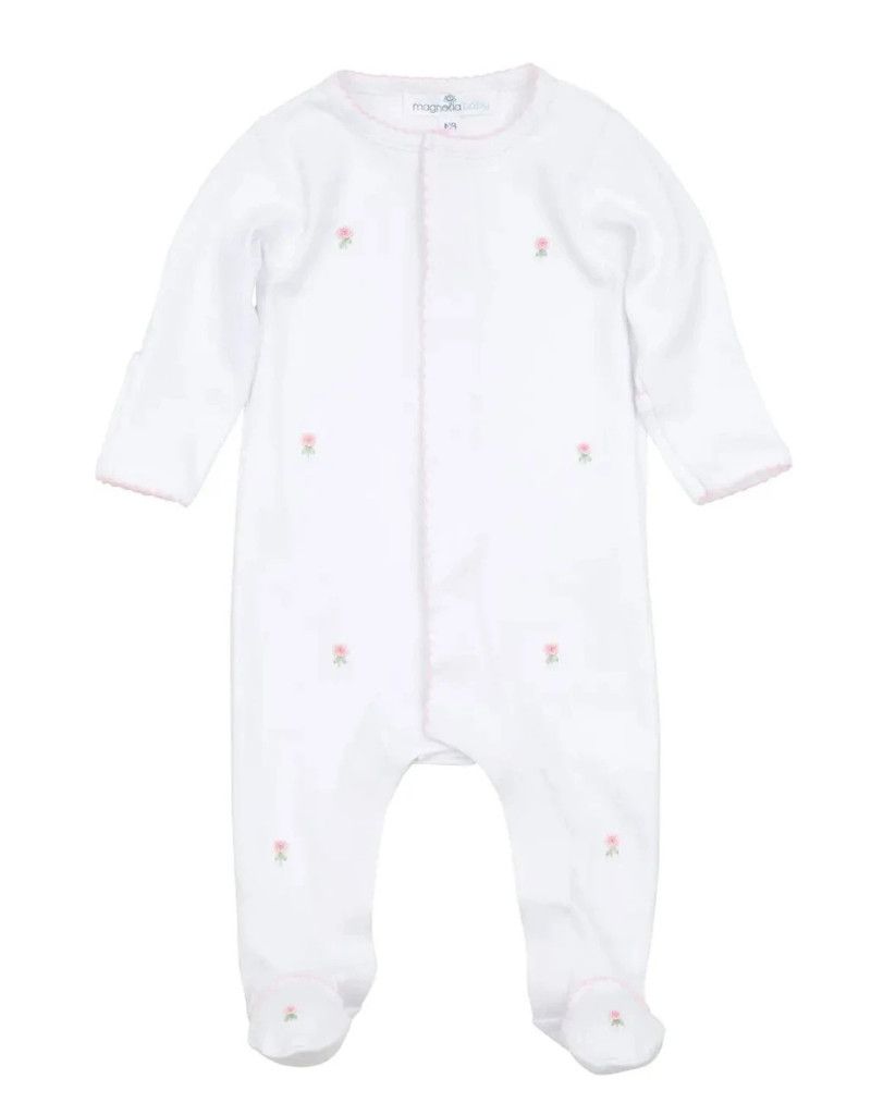 Juliette's Classic Pink Scattered Footie