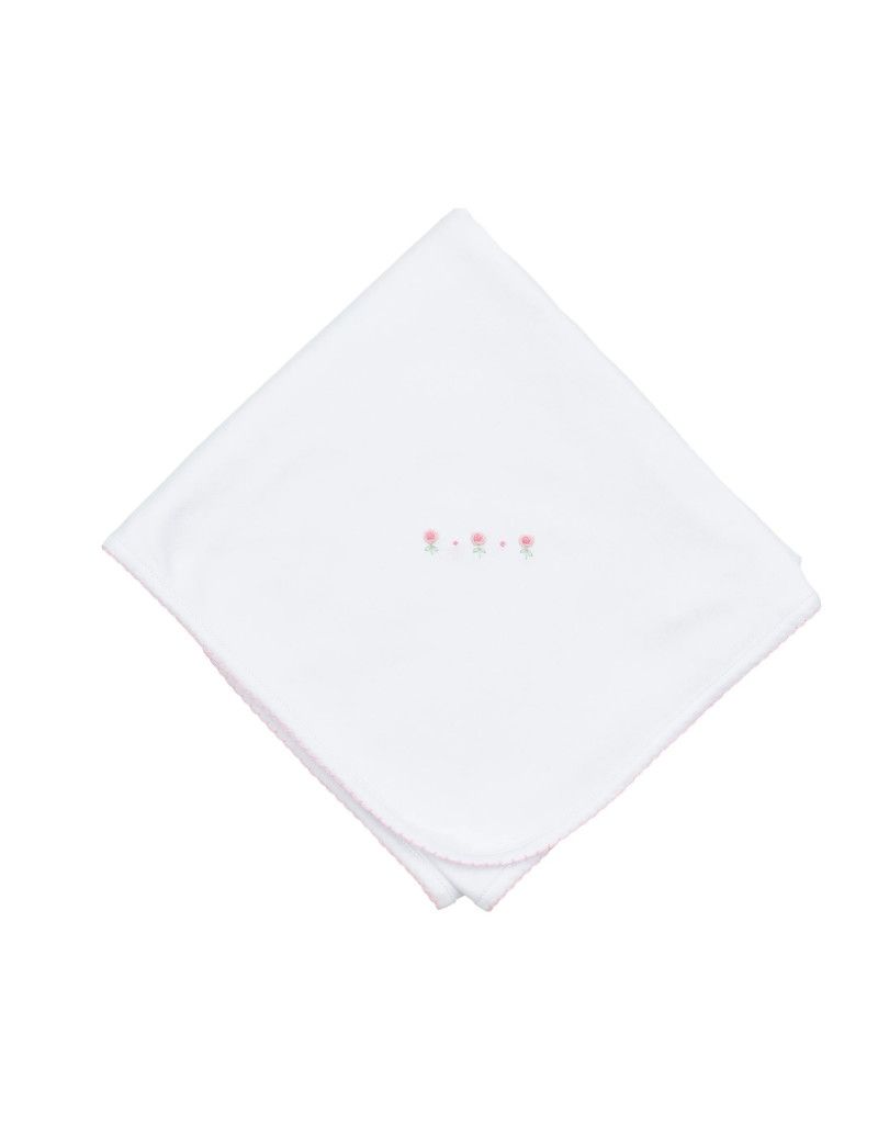 Juliette's Classic Pink Receiving Blanket