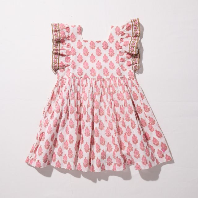 Elsie Dress, Pink Dahlia