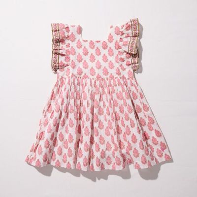 Elsie Dress, Pink Dahlia