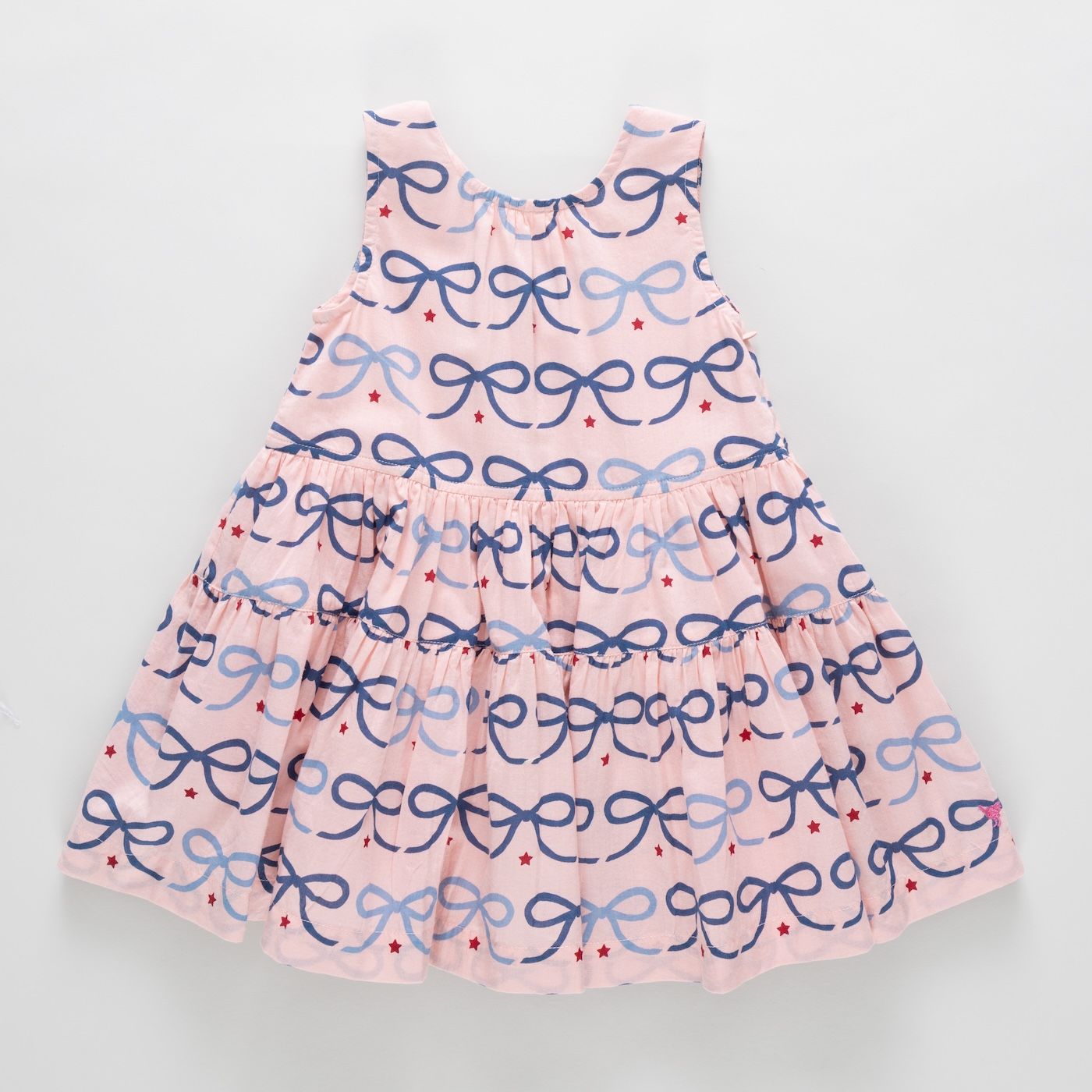 Elosie Dress, Pink Bow