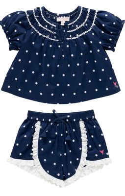 Millie Set, Navy Dot
