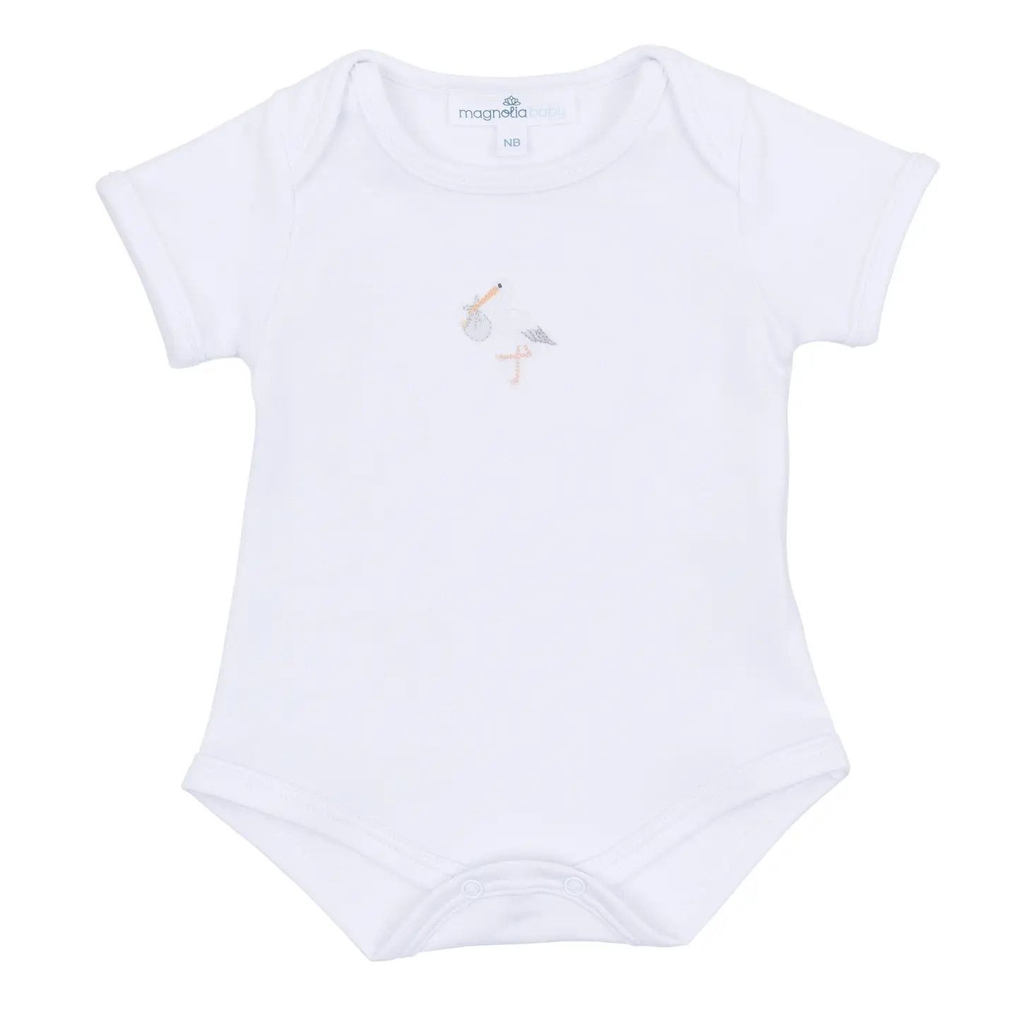 Vintage Stork Bodysuit, White