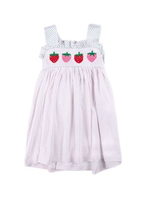 Caroline Smock Dress, Berry Sweet