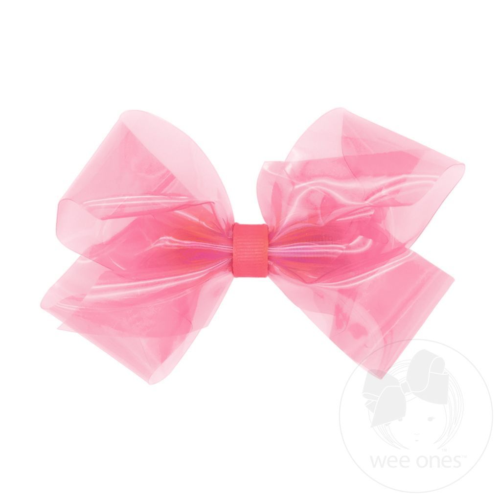 Medium Splash Bow, Coral Rose