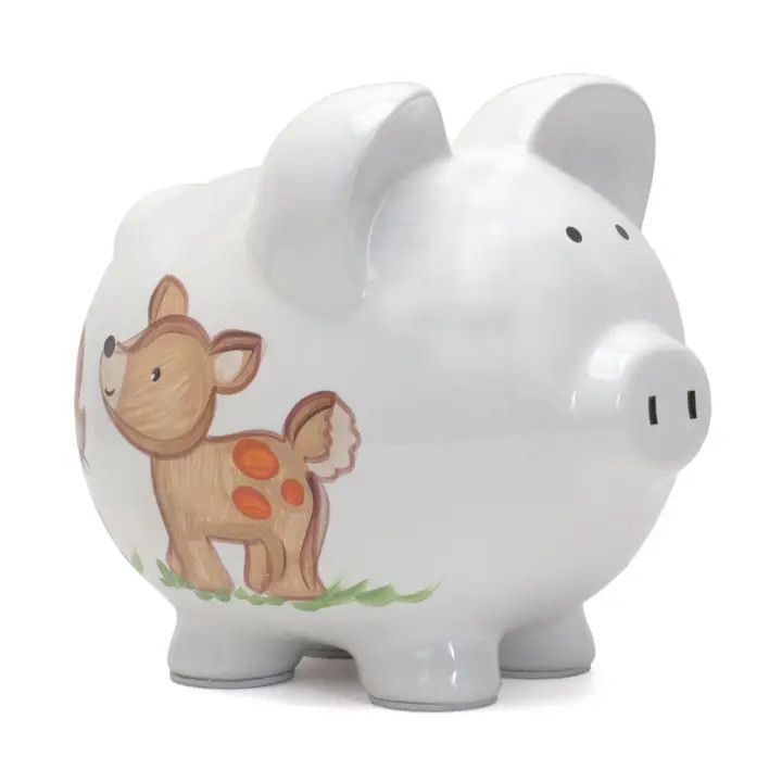 Woodland Large Piggy Bank