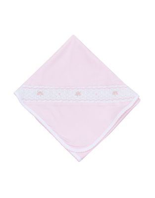 Lillian Smocked Blanket, Pink