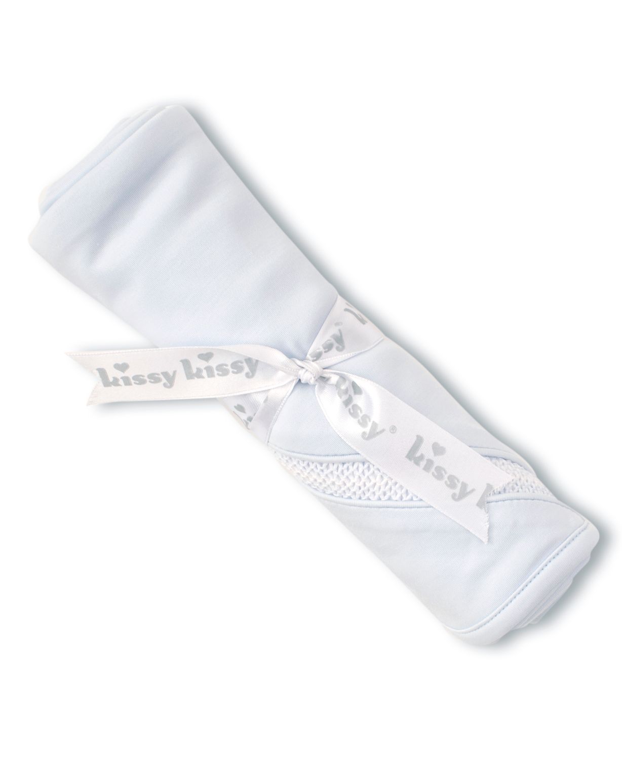 Blanket with Hand Smock, Light Blue