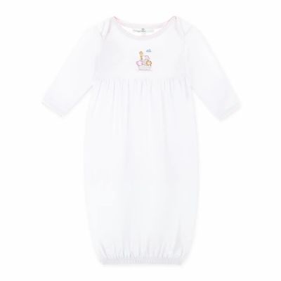 Noah's Ark Gathered Gown, Pink