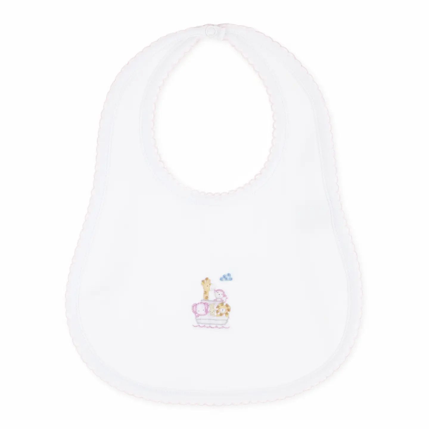 Noah's Ark Bib, Pink