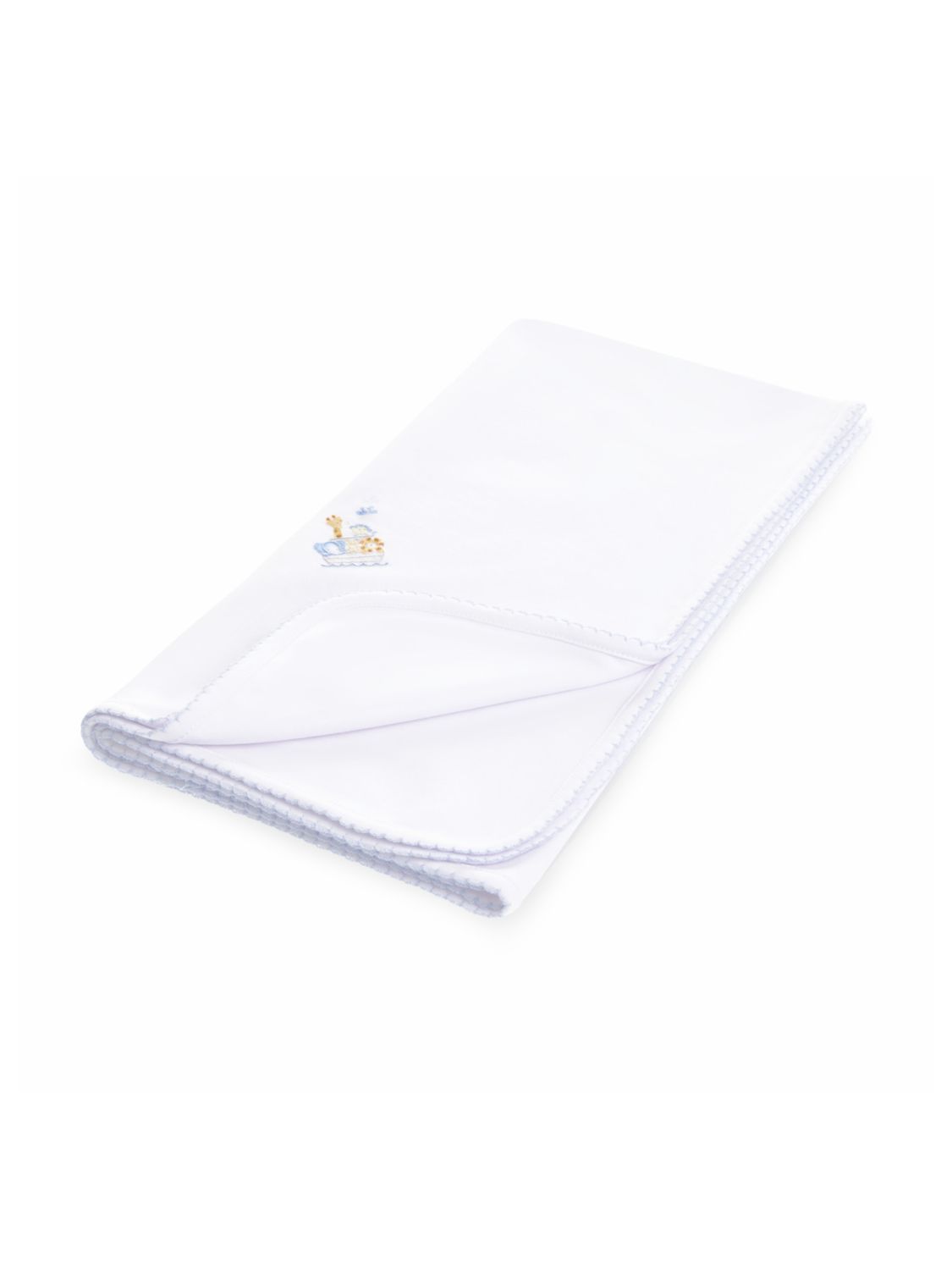 Noah's Ark Receiving Blanket, Blue