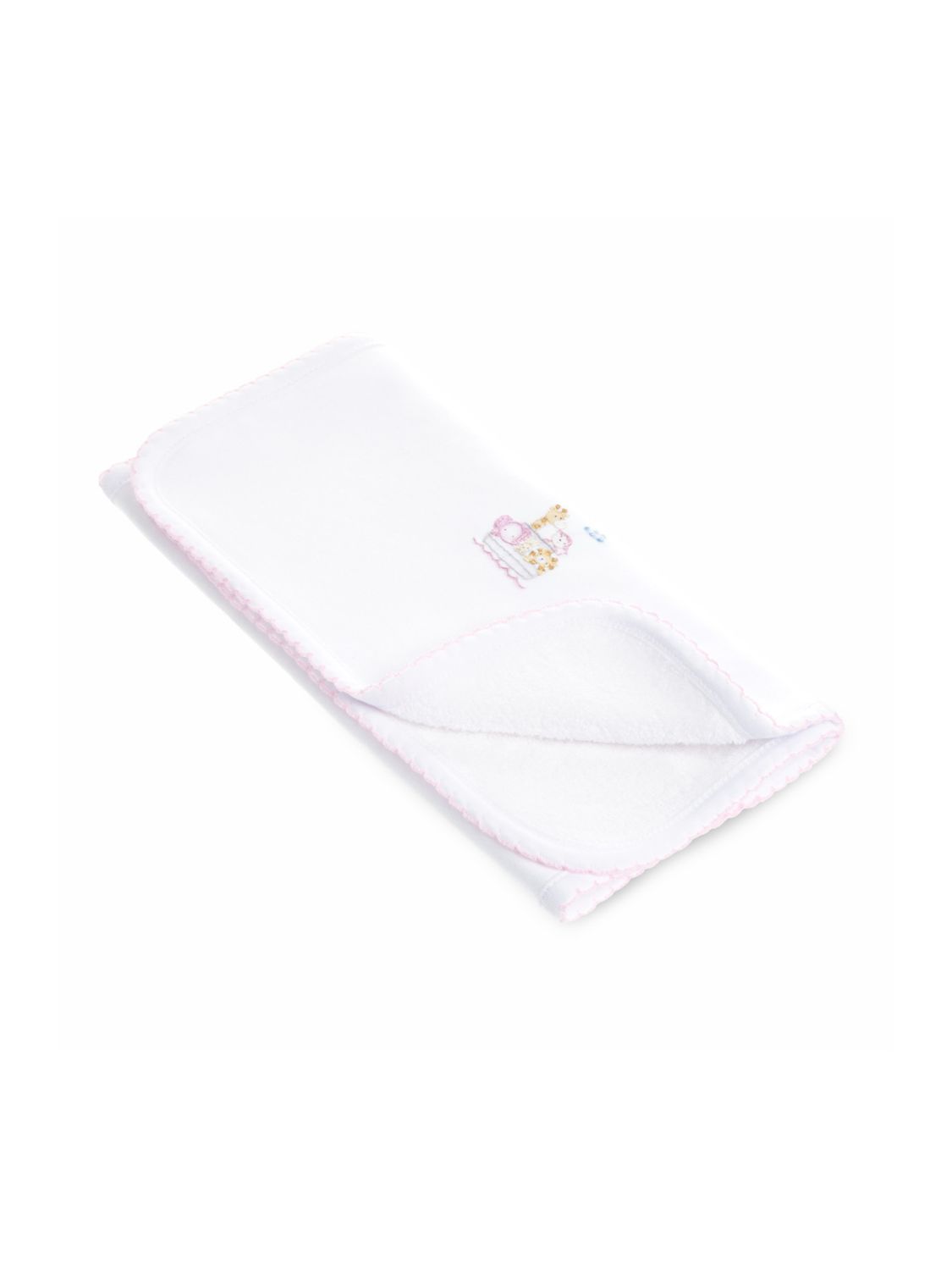 Noah's Ark Burp Cloth, Pink
