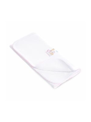 Noah's Ark Burp Cloth, Pink
