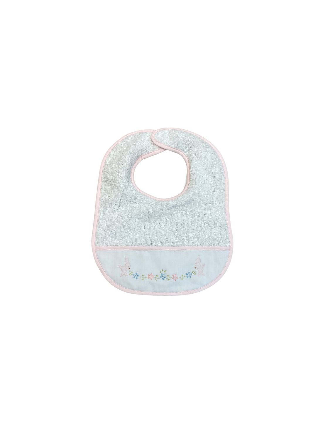 Terry Cloth Bib with Bird
