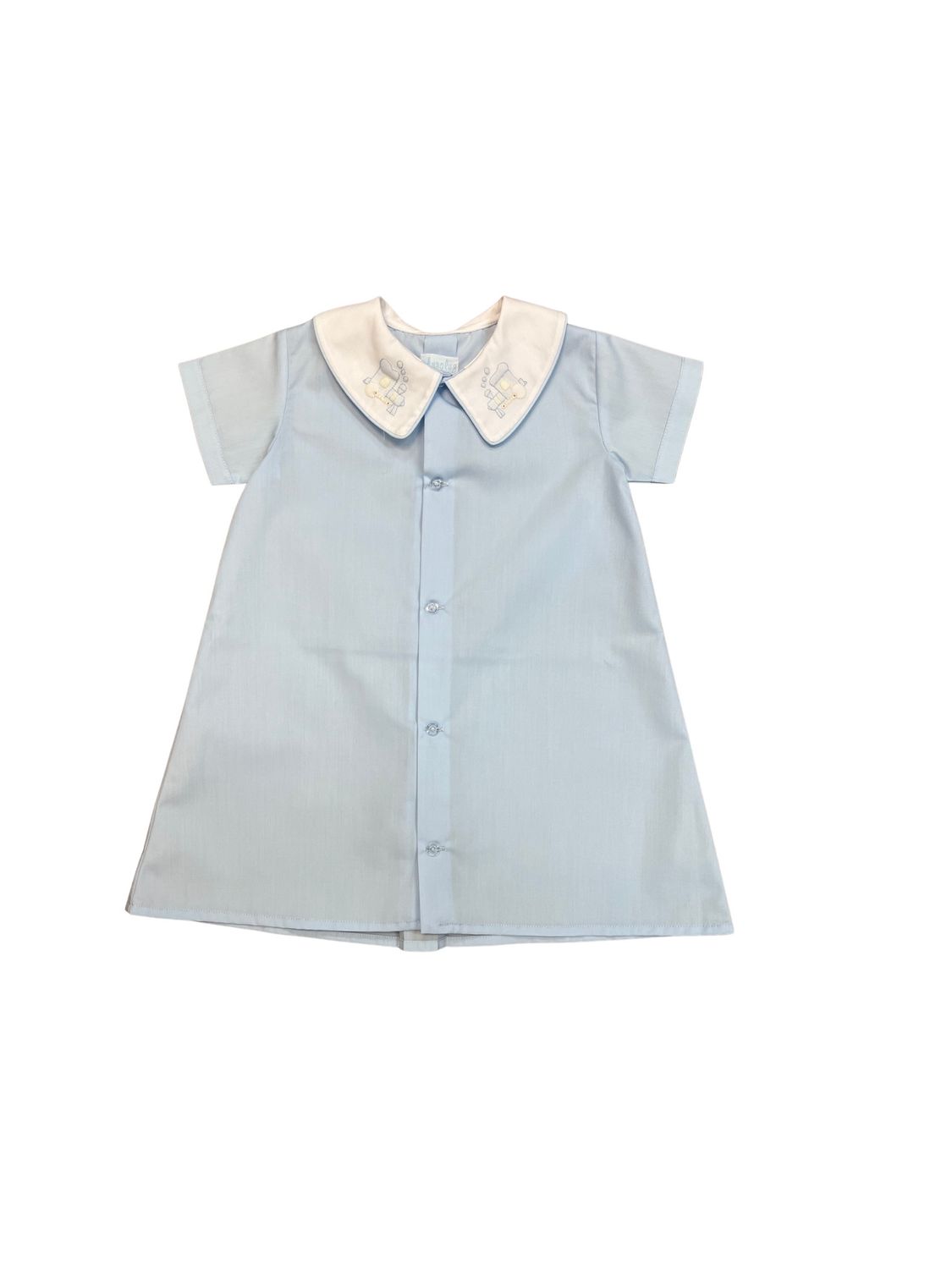 Blue Day Gown, Train