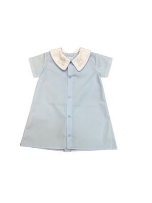 Blue Day Gown, Train