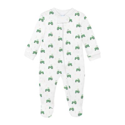 Little Farmer Print Footie