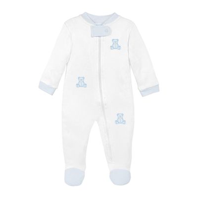  Bear Patch Footie, Blue